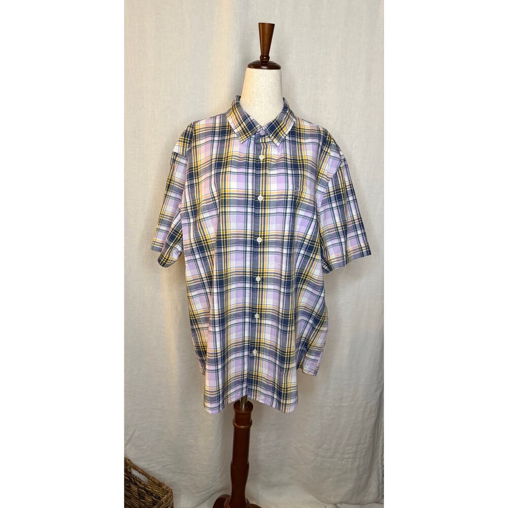 Original Penguin Men’s Plaid Button Up Shirt 
Size XXL